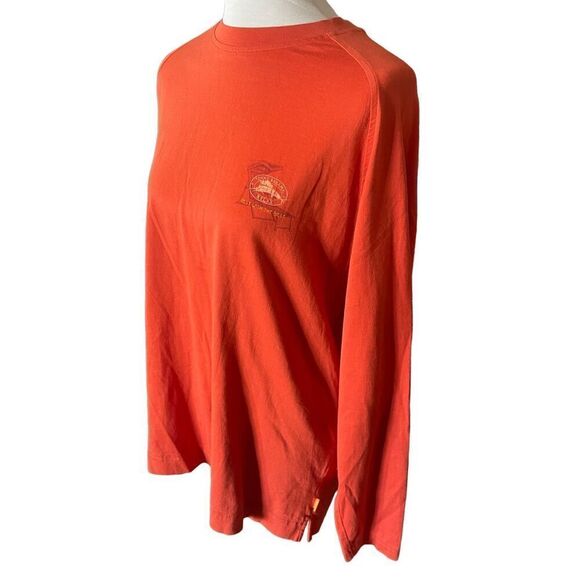 Tommy Bahama Mens Burnt Orange Lounge Wizard Graphic Long Sleeve T-Shirt Medium - Picture 6 of 8